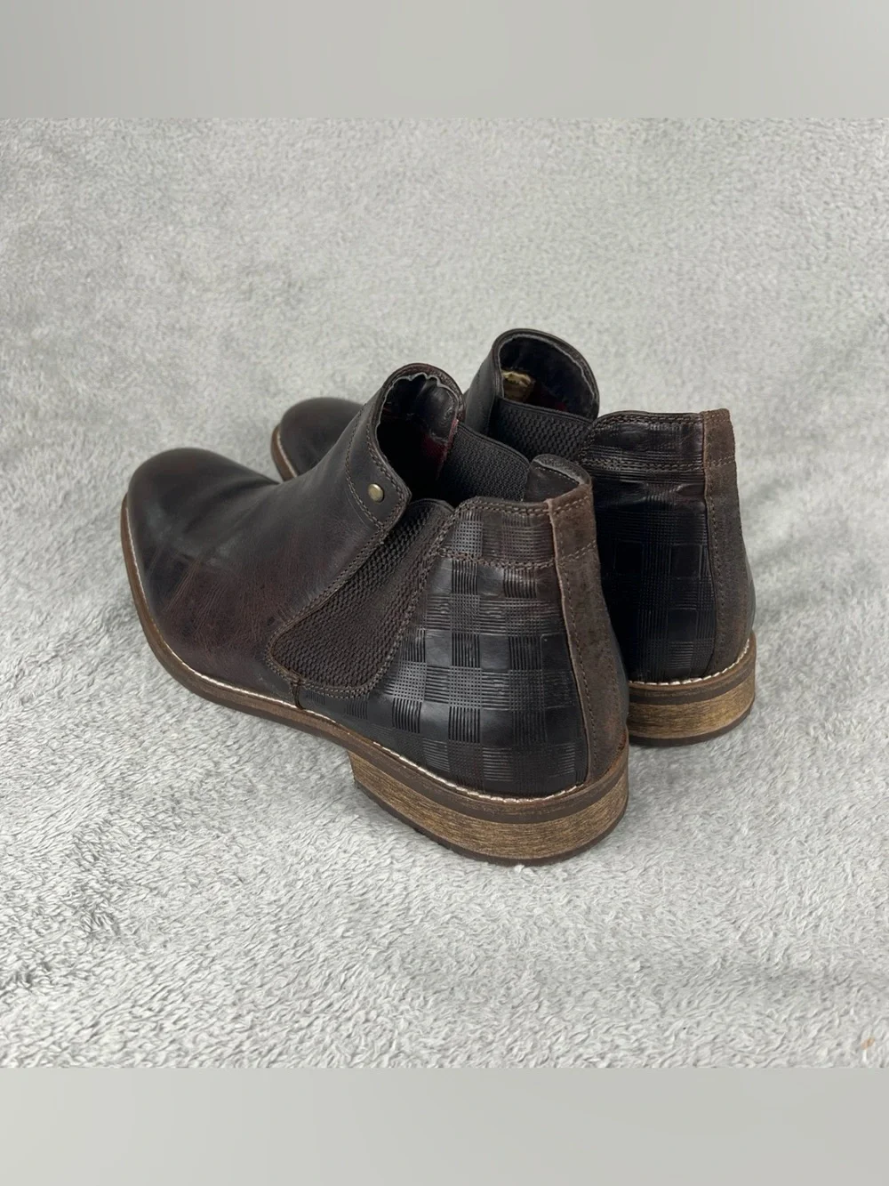 FREEBIRD Chelsea Boots Men's Size 12 Brown Leather Pull On FM Abe Hand Crafted